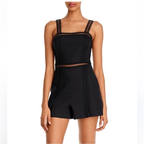 Alice + Olivia Black Romper - Picture 1 of 6